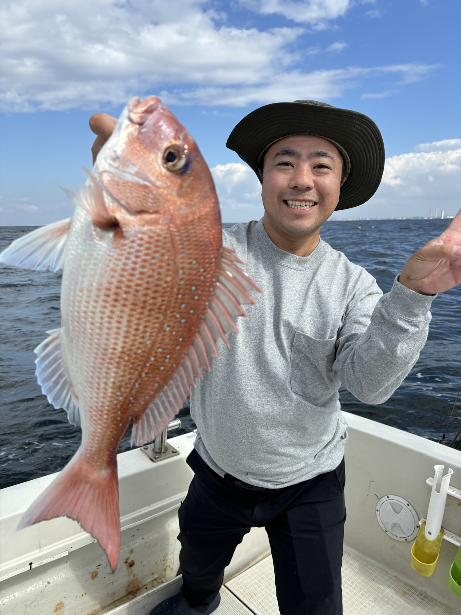 東京湾の釣船ザシーマンでタイラバ釣り